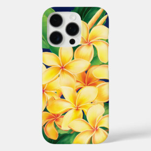 トロピカルパラダイスプルメリアハワイアンイラストレーションC iPhone 16 PROケース