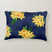 トロピカルパラダイスプルメリアハワイアン アクセントクッション (裏面)