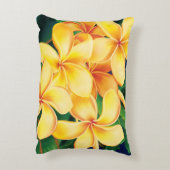 トロピカルパラダイスプルメリアハワイアン アクセントクッション (裏面(縦))