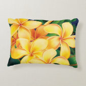 トロピカルパラダイスプルメリアハワイアン アクセントクッション (裏面)
