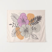 トロピカルパラダイスボタニカルアート タペストリー (正面(横))