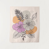 トロピカルパラダイスボタニカルアート タペストリー (正面)