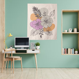 トロピカルパラダイスボタニカルアート タペストリー