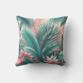 トロピカルパラダイスボタニカルパターン クッション (裏面)