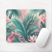 トロピカルパラダイスボタニカルパターン マウスパッド (マウス)