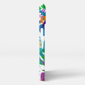 トロピカルパラダイスモノグラム名 iPhoneケース (右側面)