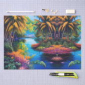 トロピカルパラダイスリフレクション 薄葉紙 (クラフト)