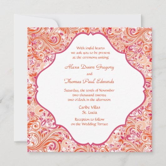 トロピカルパラダイス招待状 招待状 (正面)