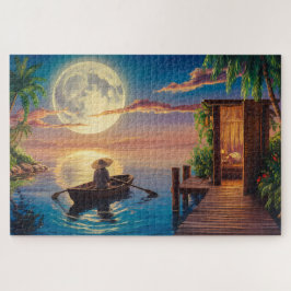 トロピカルパラダイス油彩画 ジグソーパズル