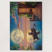 トロピカルパラダイス油彩画 ジグソーパズル (縦)