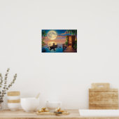 トロピカルパラダイス油彩画 ポスター (キッチン)