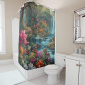 「トロピカルパラダイス秋」 シャワーカーテン (インサイチュ)