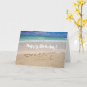 トロピカルパラダイス誕生日カード カード (黄色い花)