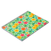 トロピカルパラダイス離れ – パーム&ハイビスカスパターン ノートブック (左側)