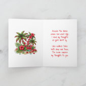 トロピカルパラダイス | あなたを想って カード (内部)