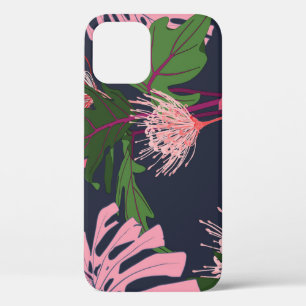 トロピカルパラダイス:エキゾチック離れな花と花 iPhone 12ケース