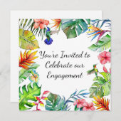 トロピカルパラダイス テーマ 招待状 (正面/裏面)