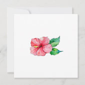 トロピカルパラダイス テーマ 招待状 (裏面)