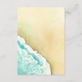 トロピカルパラダイス | デスティネーションウェディングの受付案内 エンクロージャーカード (裏面)