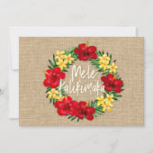 トロピカルパラダイス ハワイアンホリデー リース バルカップ 招待状 (正面)