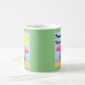 トロピカルパラダイス ピンクフラインゴ - クラシックマグ コーヒーマグカップ (中央)