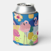 トロピカルパラダイス：フラミンゴスパイナップルダーク 缶クーラー (缶裏面)