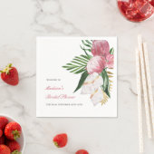 トロピカルパラダイス ブライダルシャワー スタンダードカクテルナプキン (インサイチュ)