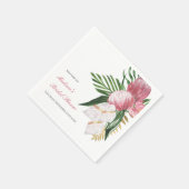 トロピカルパラダイス ブライダルシャワー スタンダードカクテルナプキン (角)