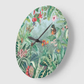 トロピカルパラダイス ラージ壁時計 (傾斜)