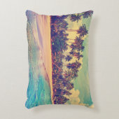 トロピカルパラダイス：海、ホテル、ビーチ。 アクセントクッション (正面(垂直))