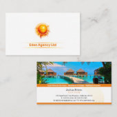 トロピカルパラダイス |観光旅行代理店 名刺 (正面/裏面)