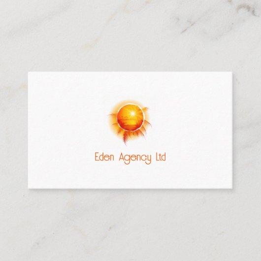 トロピカルパラダイス |観光旅行代理店 名刺 (正面)