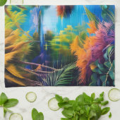 トロピカルパラダイスII キッチンタオル (折り畳み)