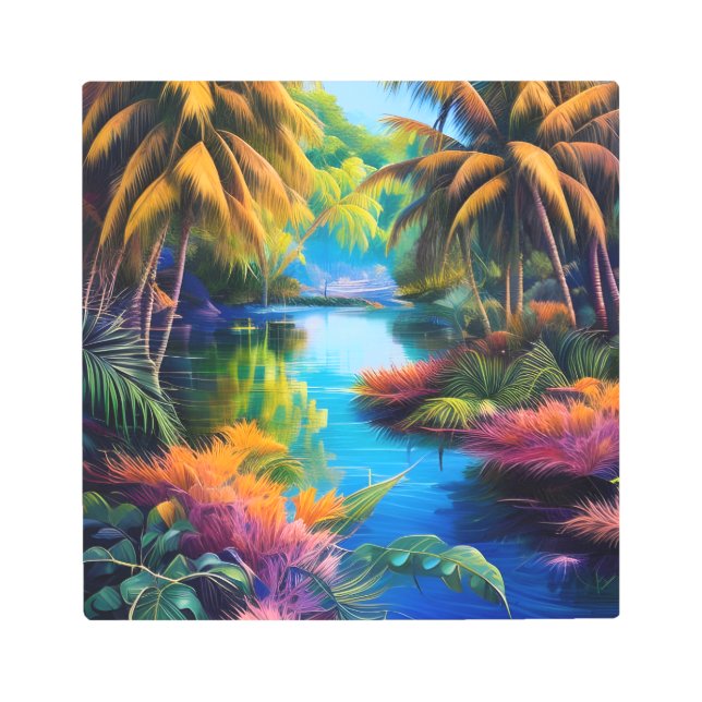 トロピカルパラダイスII メタルプリント (正面)