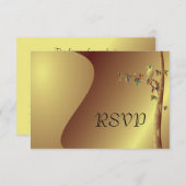 トロピカルパラダイスRSVP結婚式招待状 出欠カード (正面/裏面)