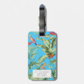 トロピカルパロッツフローラライトラゲージタグラベル ラゲッジタグ (裏面縦)