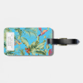 トロピカルパロッツフローラライトラゲージタグラベル ラゲッジタグ (裏面横)