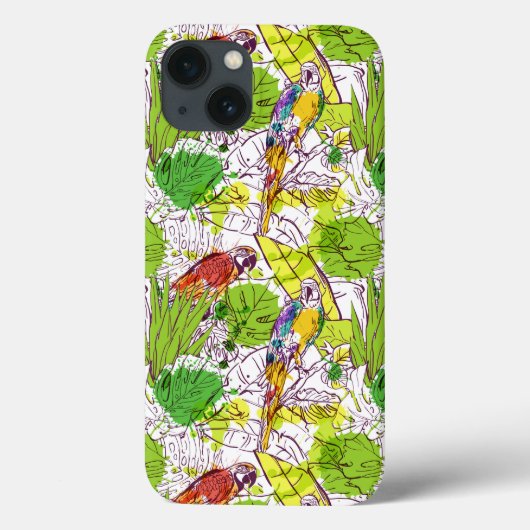 トロピカルパロッツ Case-Mate iPhoneケース (裏面)