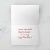 トロピカルパロットウィンターホリデークリスマスカード 案内状 (内部)