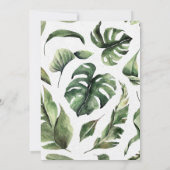 トロピカルパロットジャングル ブライダルシャワー 招待状 (裏面)