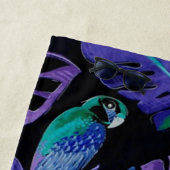 トロピカルパロットパラダイスビーチタオル ビーチタオル (インサイチュ)