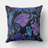 トロピカルパロットパラダイス装飾用クッション クッション (裏面)