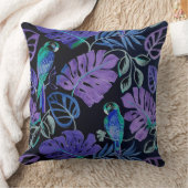 トロピカルパロットパラダイス装飾用クッション クッション (ブランケット)