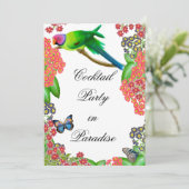 トロピカルパロットパーティの招待状 招待状 (スタンド正面)