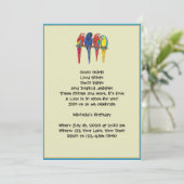 トロピカルパロツルアウ（ハワイ式宴会）パーティの招待状 招待状 (スタンド正面)