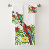 トロピカルパロ離れツサマーハウス名ホワイト バスタオルセット (インサイチュ)