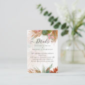 トロピカルパンパスグラステラコッタ結婚ズ エンクロージャーカード (スタンド正面)