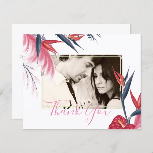 トロピカルパンパスグラスネイビーベリ結婚ーズ (正面/裏面)