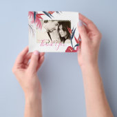 トロピカルパンパスグラスネイビーベリ結婚ーズ チラシ (手)