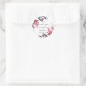 トロピカルパンパスグラスネイビーベリ結婚ーズ ラウンドシール (バッグ)